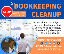BOSSED Financial Bookkeeping clean up service.